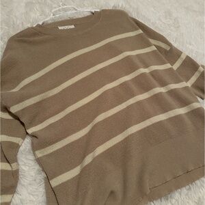 Knit striped sweater